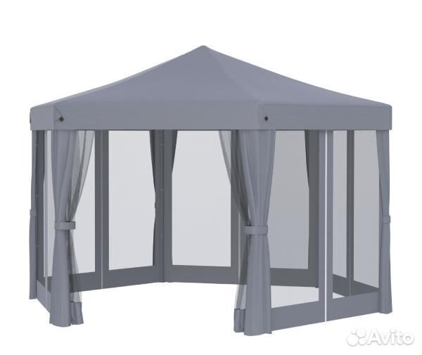 Тент-шатер быстросборный Helex 5431 серый