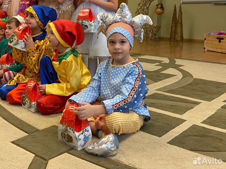 Новогодний костюм петрушки для мальчика