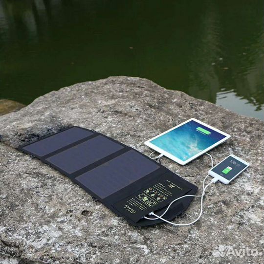 Зарядное устройство на солнечных батареях 21Вт, 5