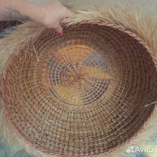 Абажур плетёный бохо светильник бра