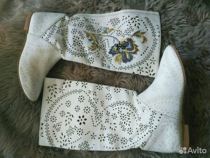 Сапоги, кожа, р.33