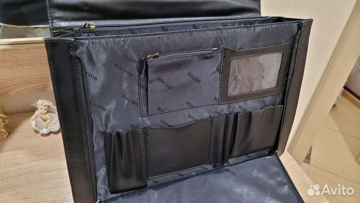 Мужской кожаный портфель Bolinni