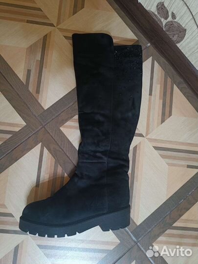 Замшевые Сапоги