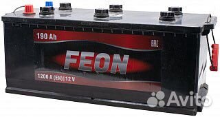 Аккумулятор Грузовой Feon 190Ah 1200A с доставкой