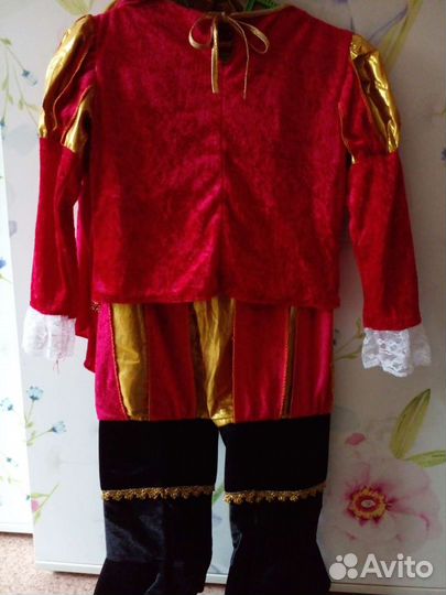 Костюм Кот в сапогах 122/Платье Мальвины 110-116