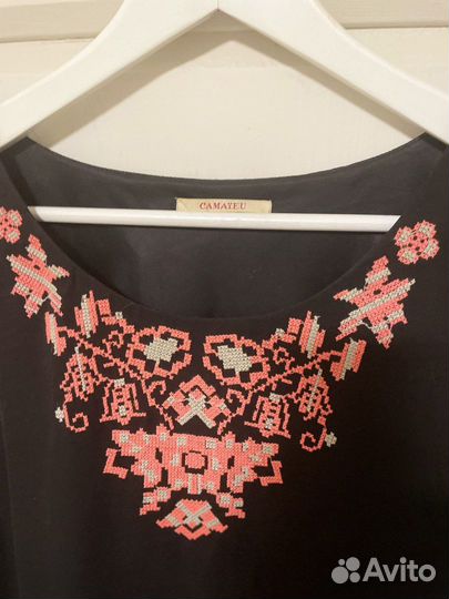 Платье туника с вышивкой