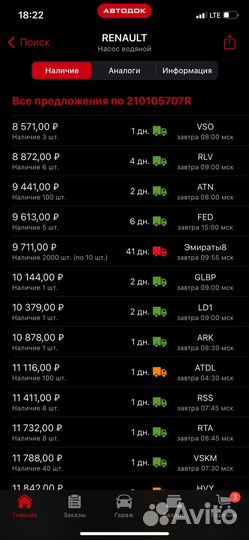 Помпа renault logan