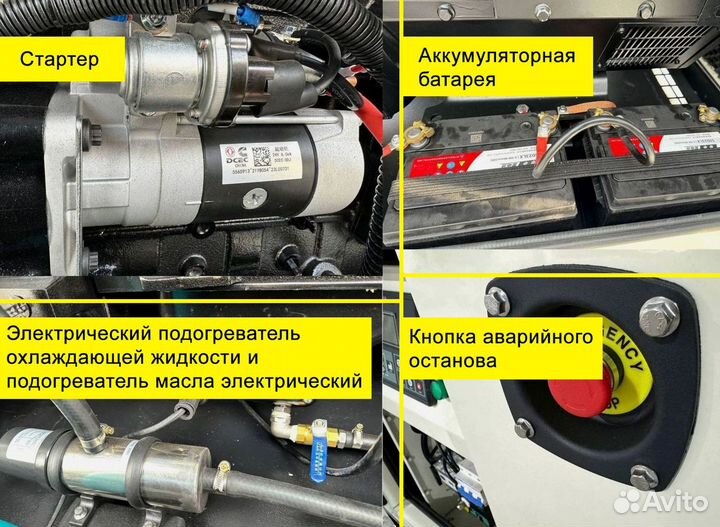 Дизельный генератор 15, 30, 50, 100, 120, 150, 200