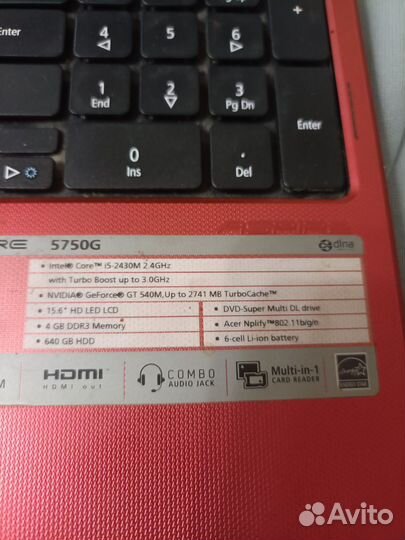 Ноутбук acer