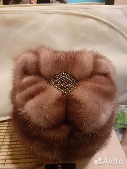 Шапка новая норковая.,женская