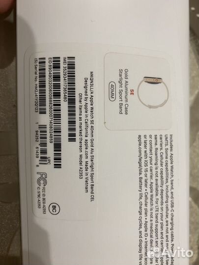 Часы apple watch se 40 mm