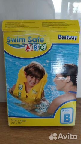 Жилет для плавания, круг детский новый