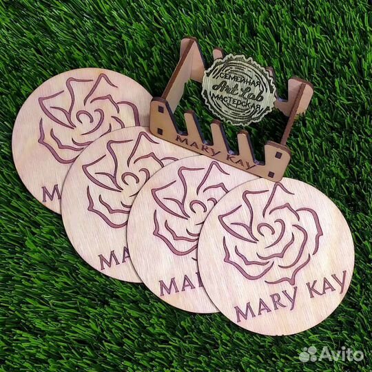 Подставки под чашки с логотипом