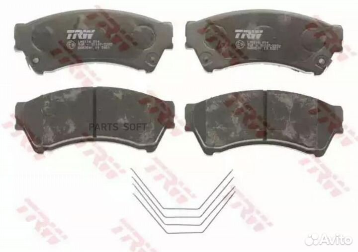 TRW GDB3501 GDB3501 Колодки дисковые п \ mazda 6 1 8-2 5/2 0D/2 2D 07 TRW Колодки дисковые п \ mazda