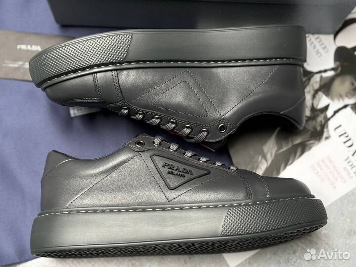 Кеды мужские Prada кожаные