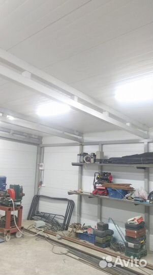 Гараж из сендвич панелей