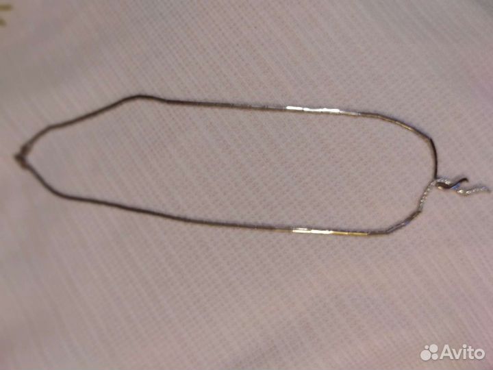 Колье серебро Италия 45 см