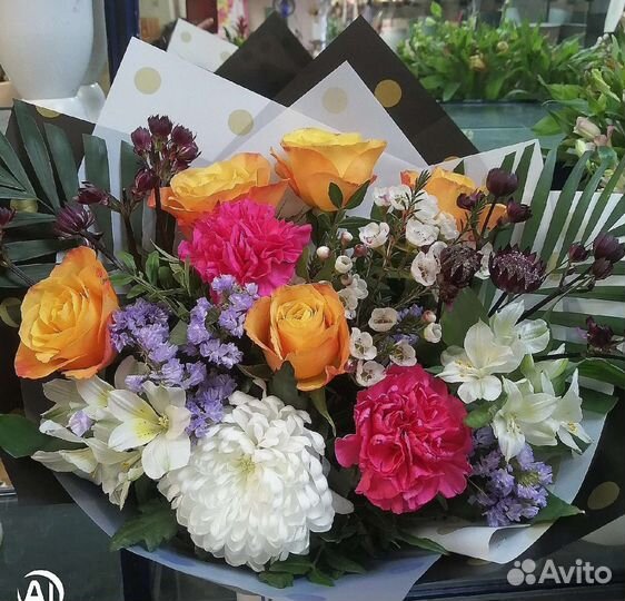 Букет розы орхидея цветы