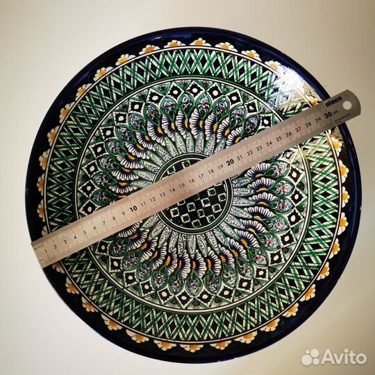 Ляган большой узбекский блюдо риштанское