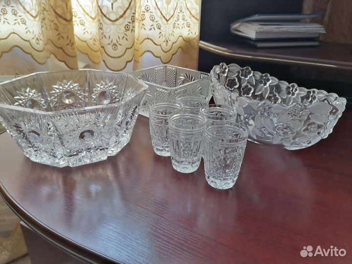 Конфетница, салатницы и стопочки СССР