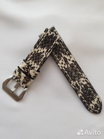 Ремешок для часов 22 мм. Кожа змеи. Питон