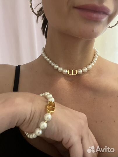 Колье Dior, Premium, в упаковке