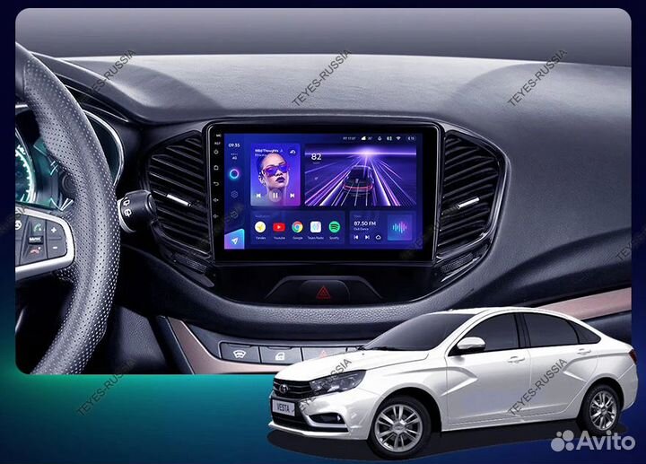 Teyes CC3 2k Android магнитола на Лада Веста 2015+