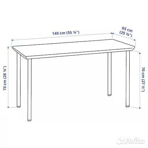 Стол IKEA икеа anfallare/adils анфалларе/адильс До