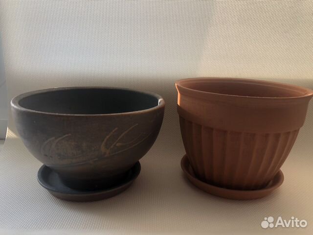 Горшок для цветов глиняный