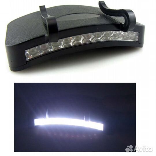 Фонарь 2013 налобный на козырек кепки