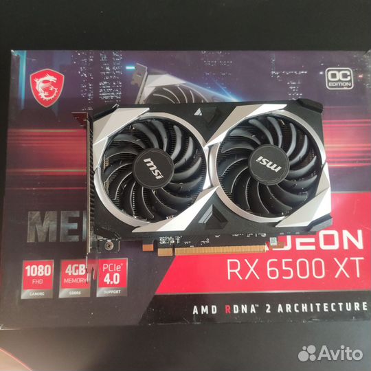 Видеокарта Radeon rx6500xt 4gb