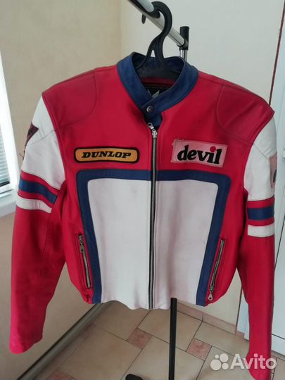 Мотокуртка кожаная мужская