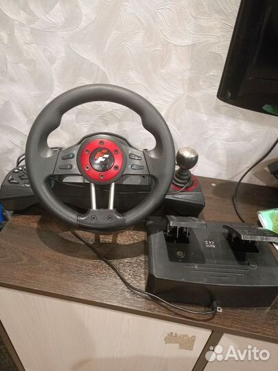 Игровой руль с педалями для ps4