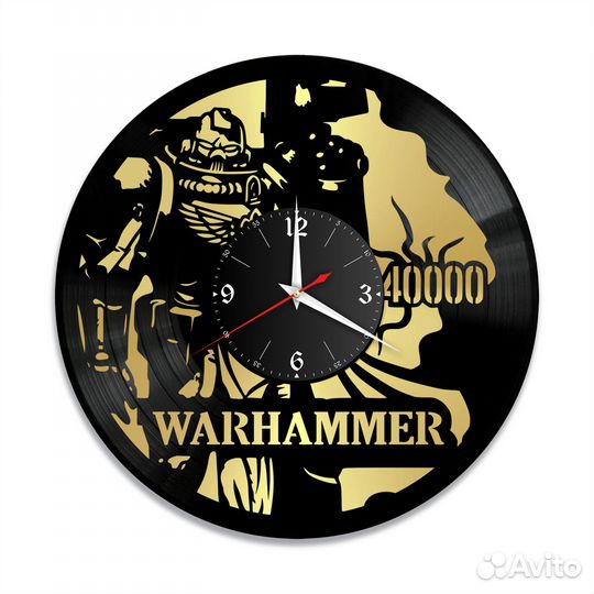 Warhammer 40000, золото №2 часы из винила