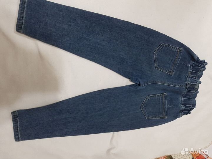 Джинсы утепленные для девочки 6-7 лет