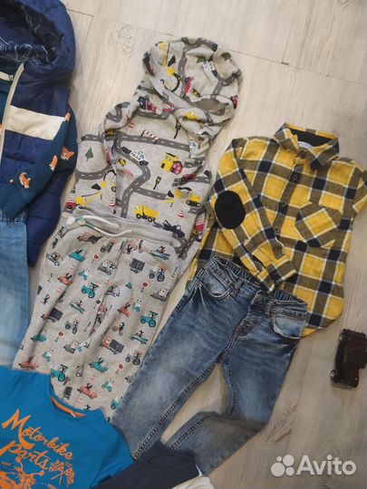 Огромный пакет вещей для мальчика 98-104