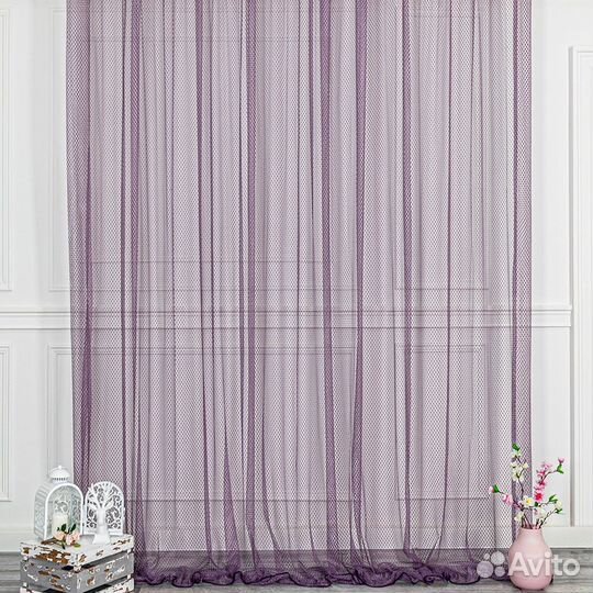 Кружевной тюль Авалон Фиолет