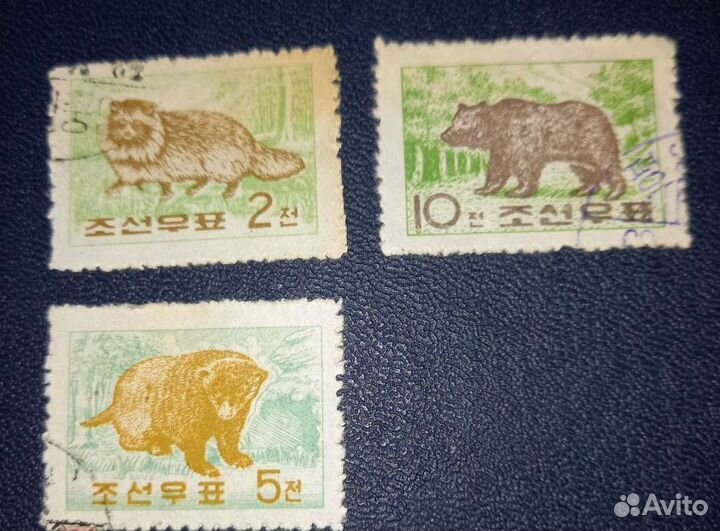 Почтовые марки фауна. Вьетнам,Северная Корея