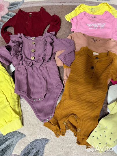 Пакет фирменных вещей на девочку 68 74