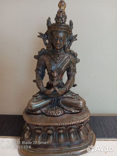 Будда Амитаюс бронза 19 век. Китай