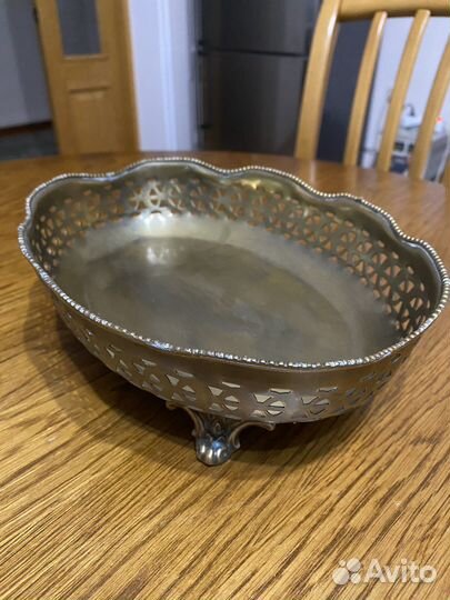 Конфетница латунь