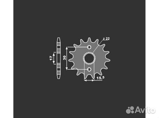 Звезда передняя PBR 569 C14