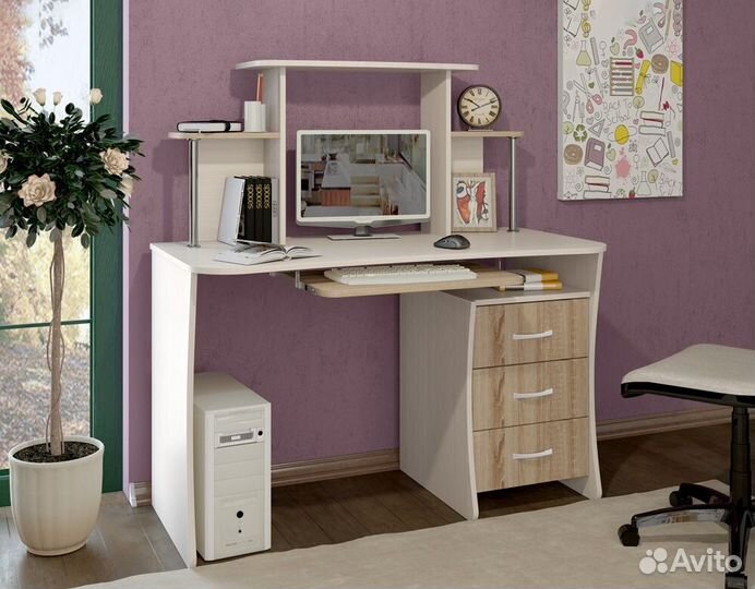 Стол с надстройкой письменный