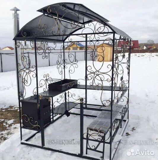 Мангал с печью