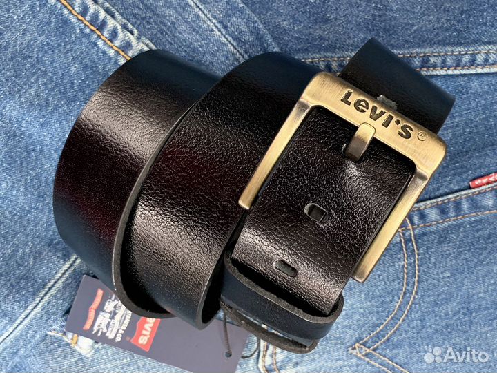 Кожаный ремень Levi's Black Gold