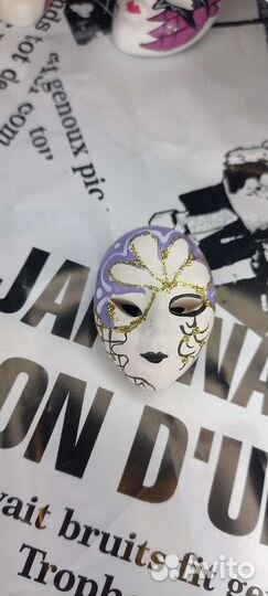 Крупная Брошь маска СССР ручная работа