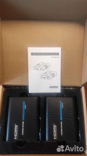 KVM удлинитель hdmi и USB по витой паре