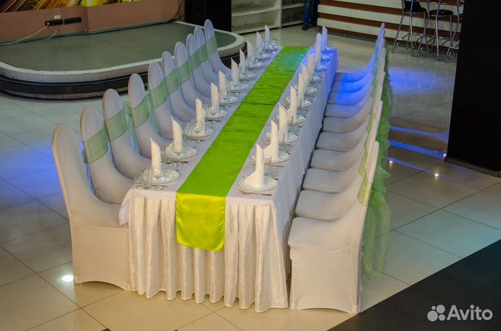 Дорожка для стола лайм, Оранж