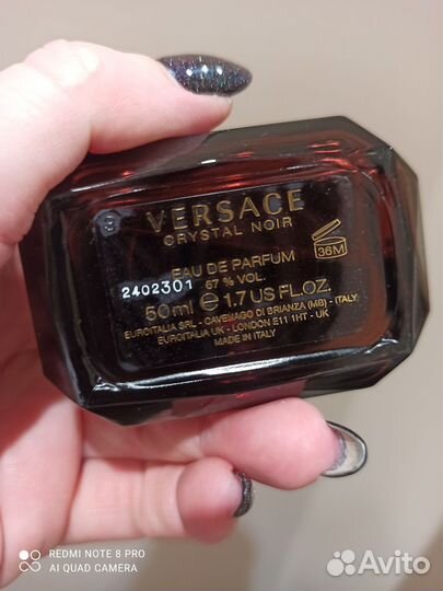 Духи оригинал Versace Cristal noir