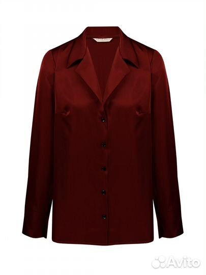 Шелковый комтюм пижама бордовый